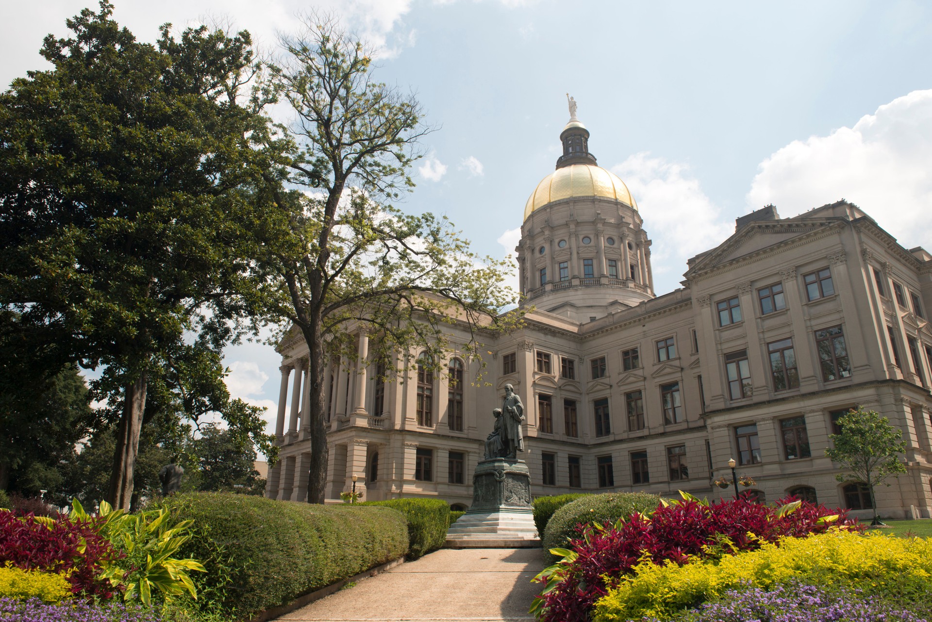 Georgia State Capitol with Garden